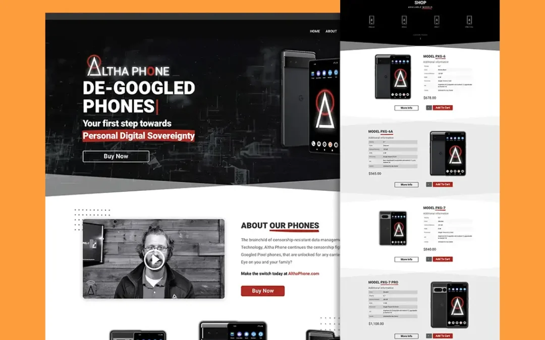 Altha Phone website
