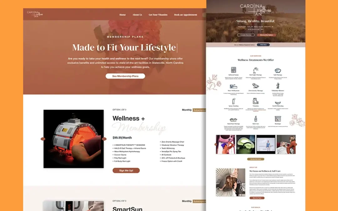 Carolina Tan & Wellness website