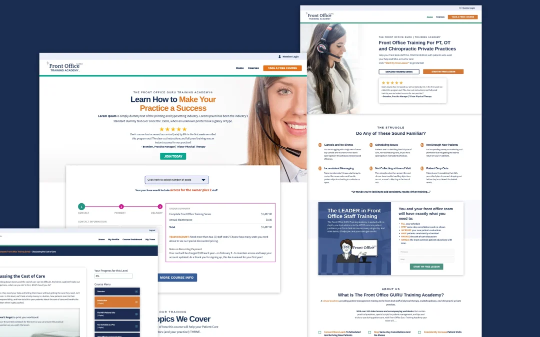 Front Office Training website