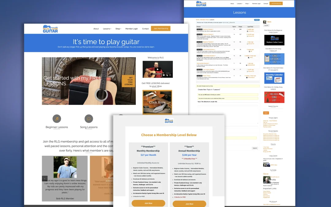 Relax and Learn Guitar website